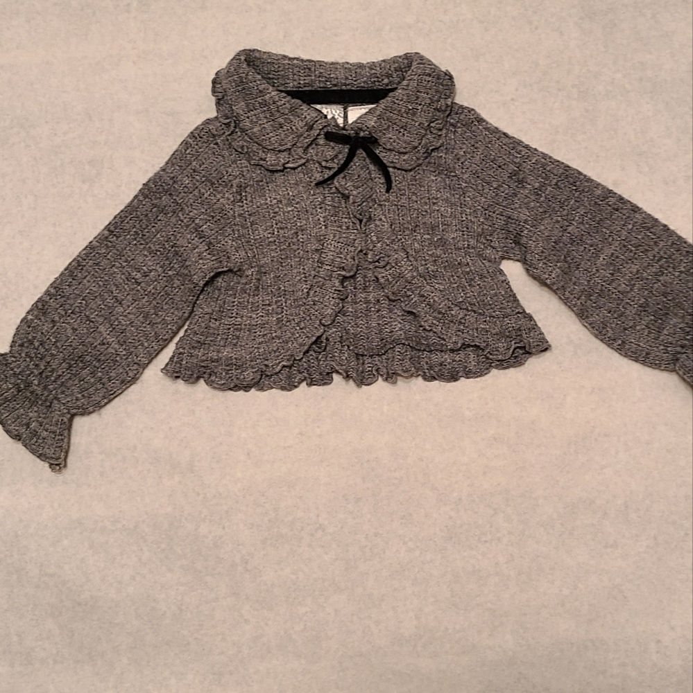 Guess grey sweater with frill detail